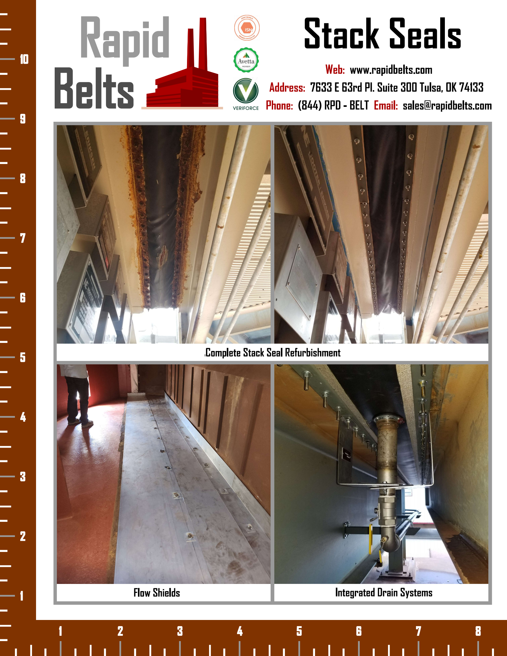 Exhaust Stack Seals and Liner